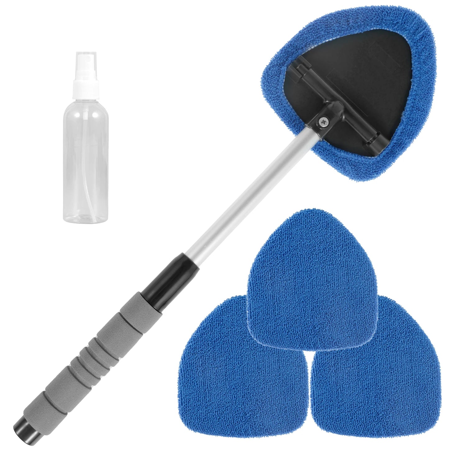 Extendable Microfiber Car Windshield Cleaner with Washable Pad