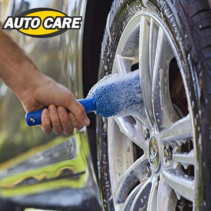 2Piece Car Wash Brush Microfiber Tire Scrubber Wheel Brush Trunk Dust Remover Detailing Clean Tool Car Cleaning Tools